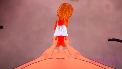 Elementare Flamme Monster Girl